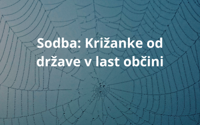 Sodba: Križanke od države k občini