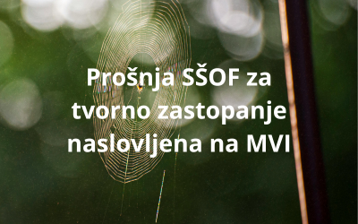 Prošnja za tvorno zastopanje in varovanje interesa SŠOF Ljubljana